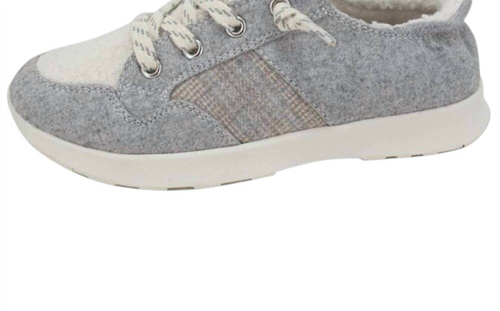 NEW JELLYPOP women's fable sneakers in light grey flannel